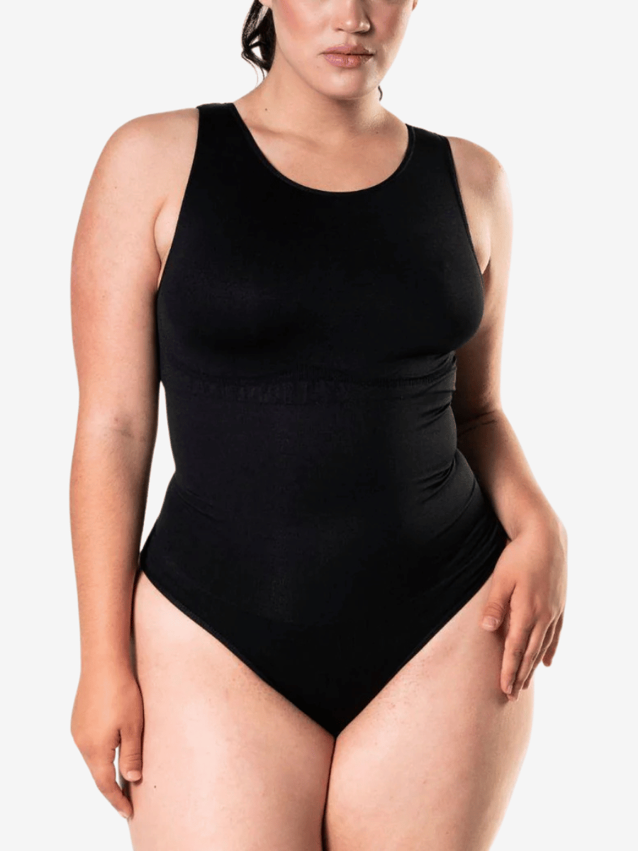 Crew Neck Snatched Shapewear Bodysuit