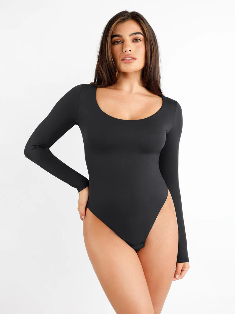 Long Sleeve Snatched Shapewear Bodysuit